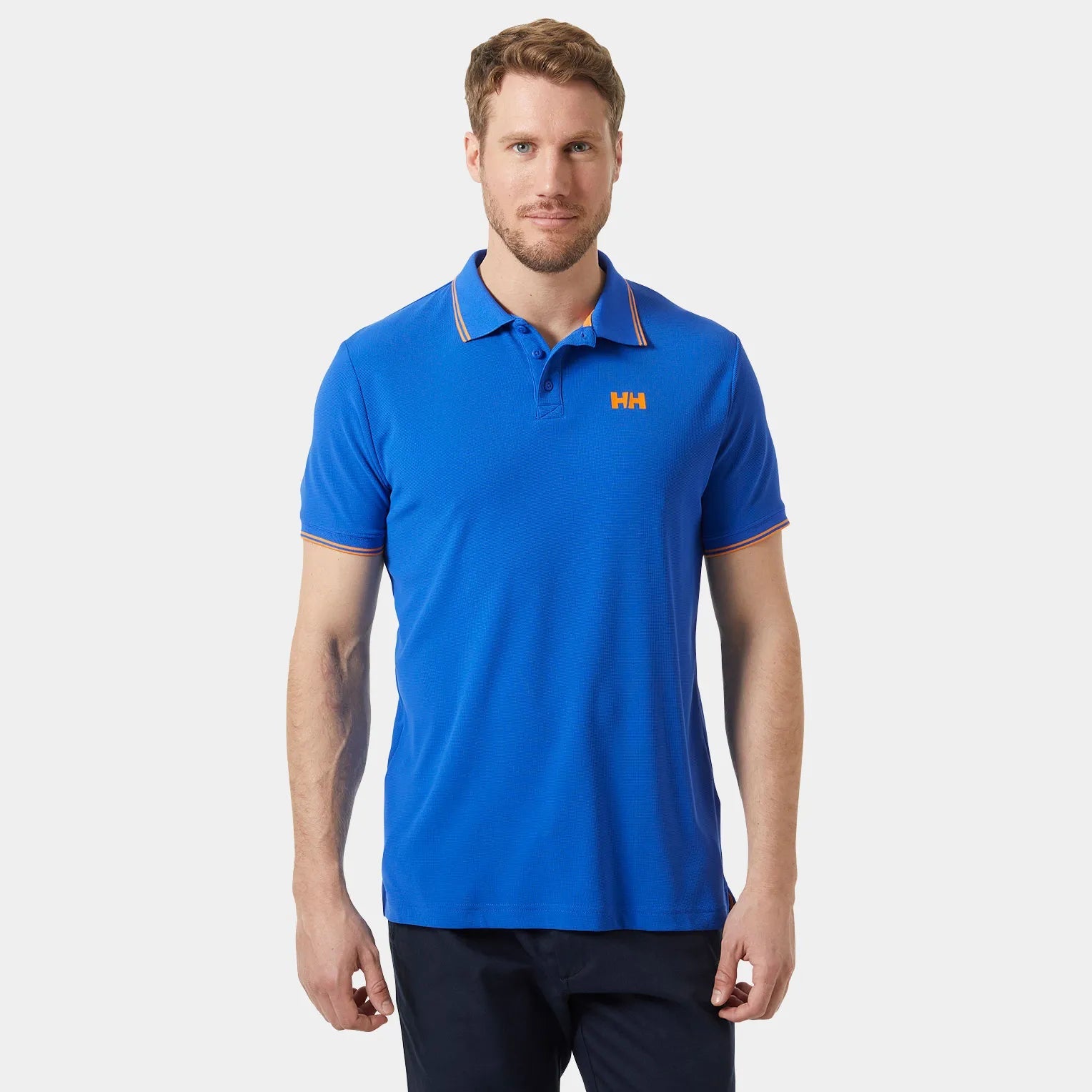 Men's stretchable athletic polo shirts for fitness workouts Helly Hansen Kos Polo