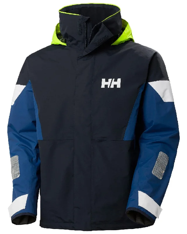 Hooded men jackets with a detachable faux - fur trim for added warmth Helly Hansen Mens Newport Regatta Jacket