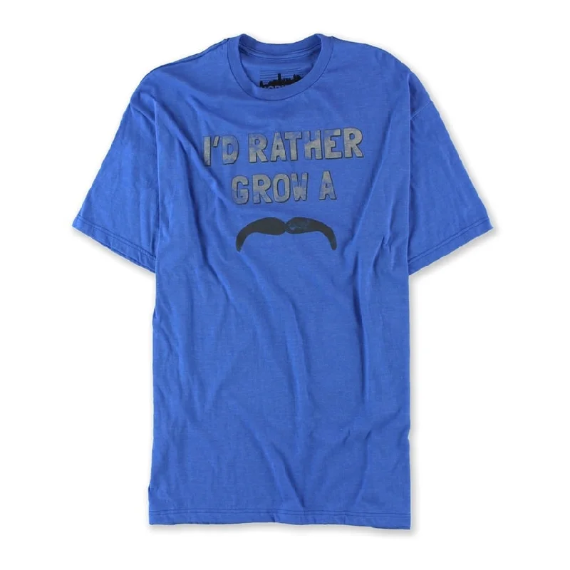 Men's distressed denim - look t - shirts with a rugged appeal Horizon Ny Mens Moustache Graphic T-Shirt