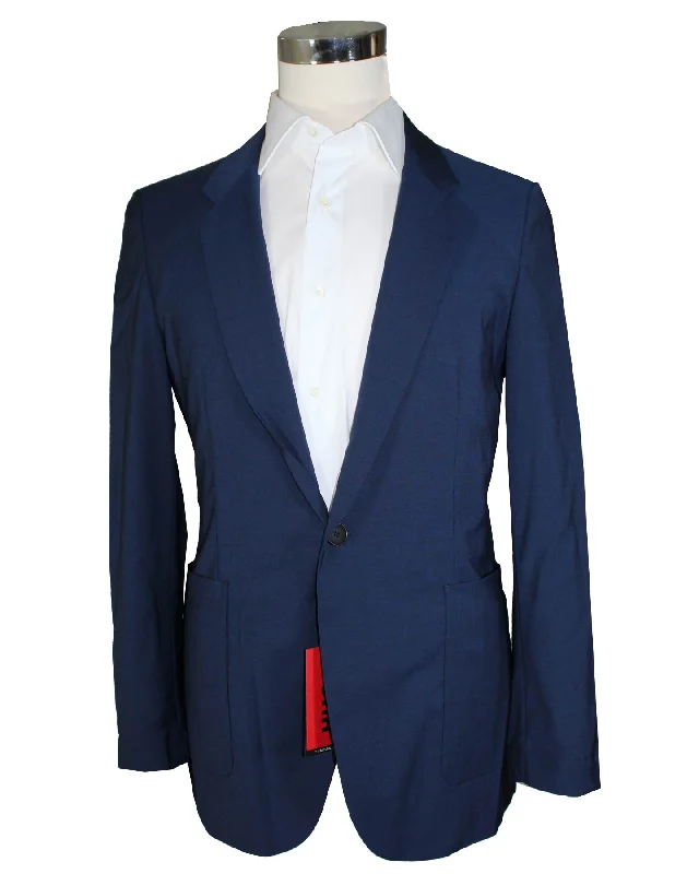 Men Blazers for Yacht Parties in Nautical - Inspired Styles​ Hugo Boss Sport Coat Dark Blue Unlined Blazer EU 50 / US 40 Slim Fit