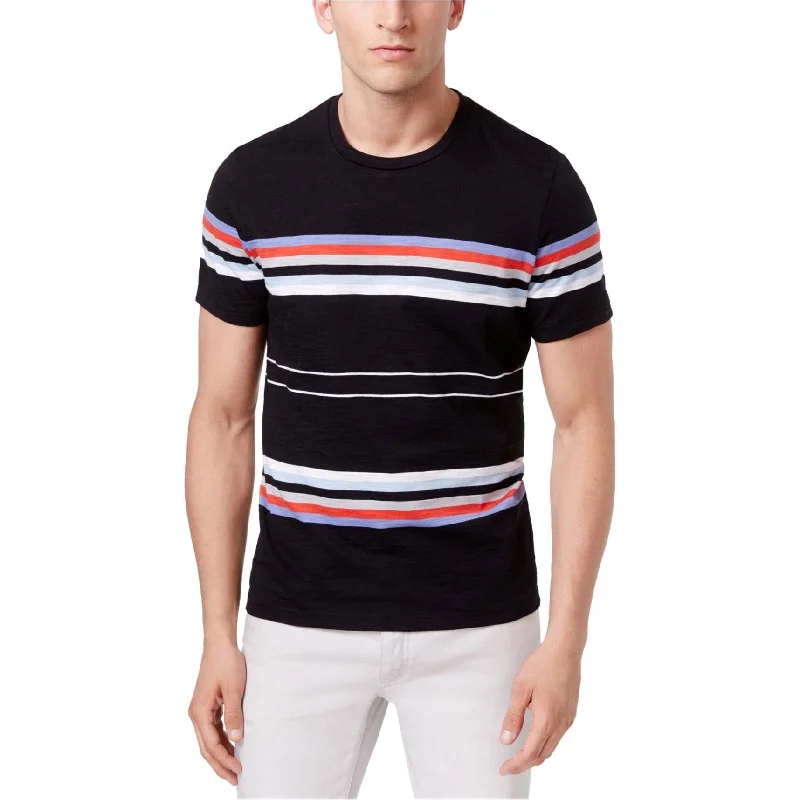 Men's organic cotton crew - neck t - shirts for everyday comfort I-N-C Mens Classic Basic T-Shirt, Black, XX-Large