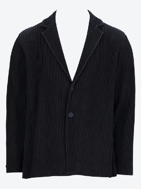 Embroidered men jackets with intricate floral designs for a unique aesthetic Tailored pleats jacket