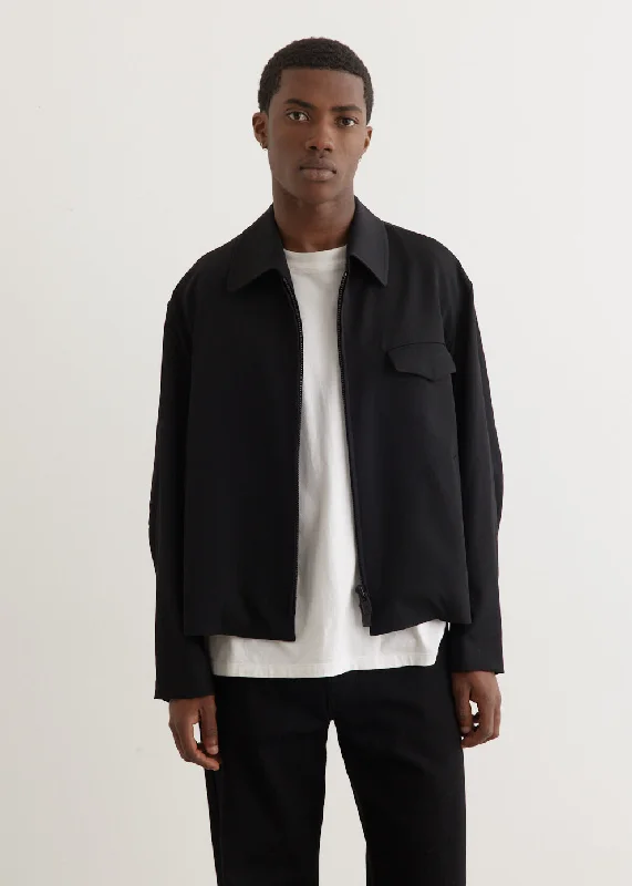 Men coats made from recycled materials for an eco - friendly choice J-Flap Pocket Blouson