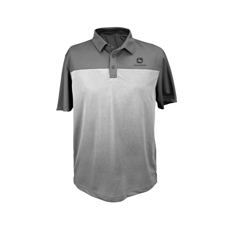 Men's quick - dry polo shirts for water sports activities John Deere Western Shirt Mens Short Sleeve Collar Polo JM73-ACB