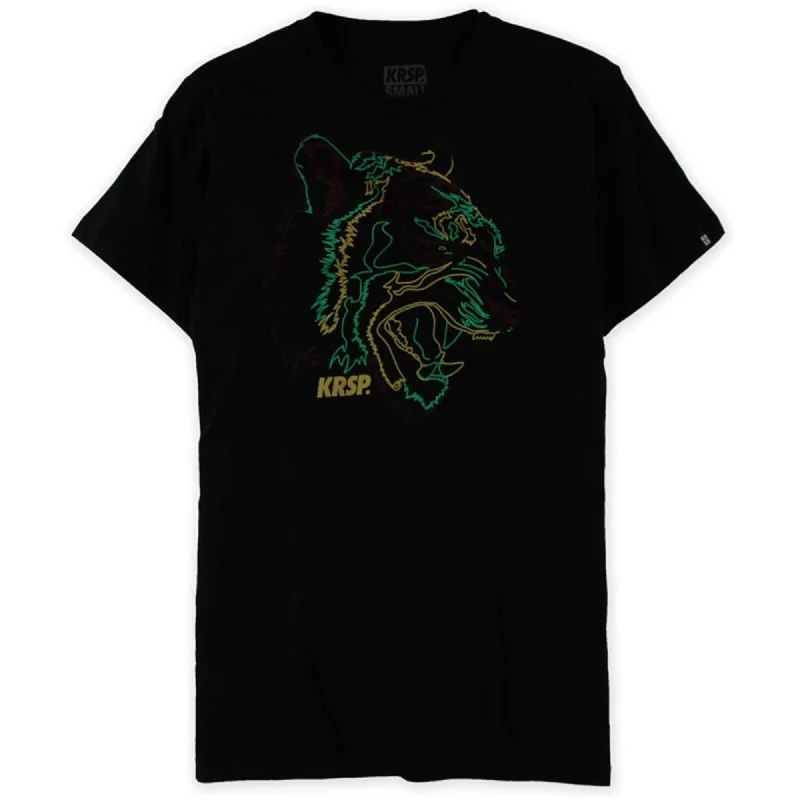 Men's moisture - wicking athletic t - shirts for intense workouts Krsp. Mens Bad Kitty Neon Graphic T-Shirt