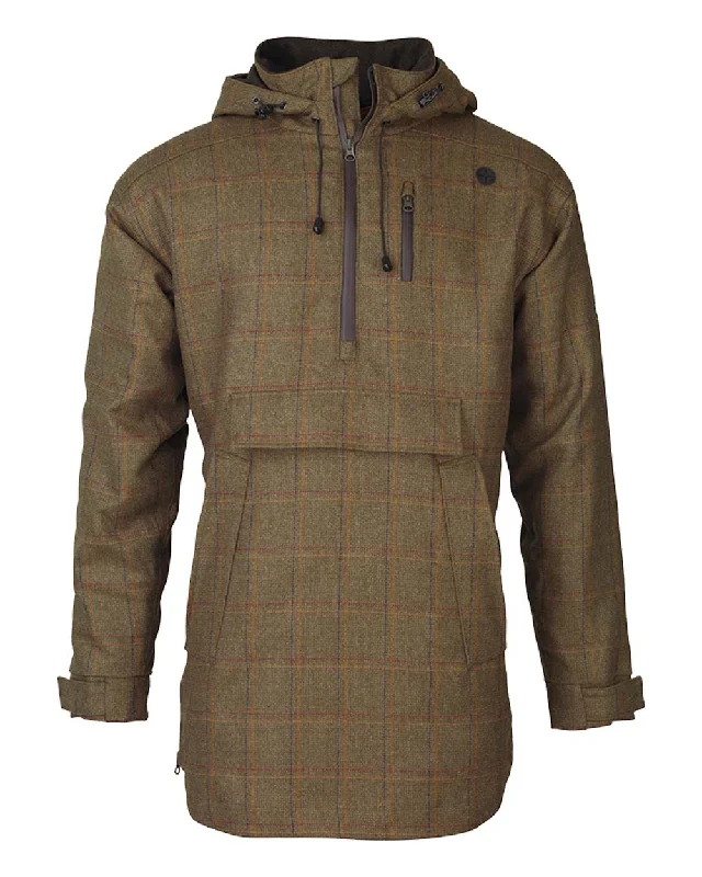 Lightweight men coats made of breathable fabric for spring and autumn Laksen Woolston Tweed Anorak