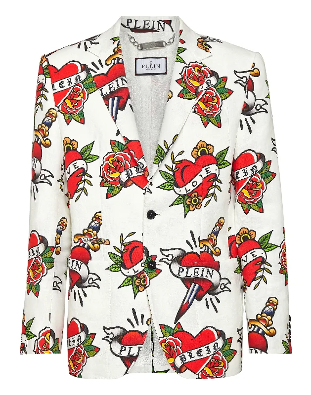 Men Blazers for Tennis Matches in Light and Movable Fabrics​ Linen Blazer Love