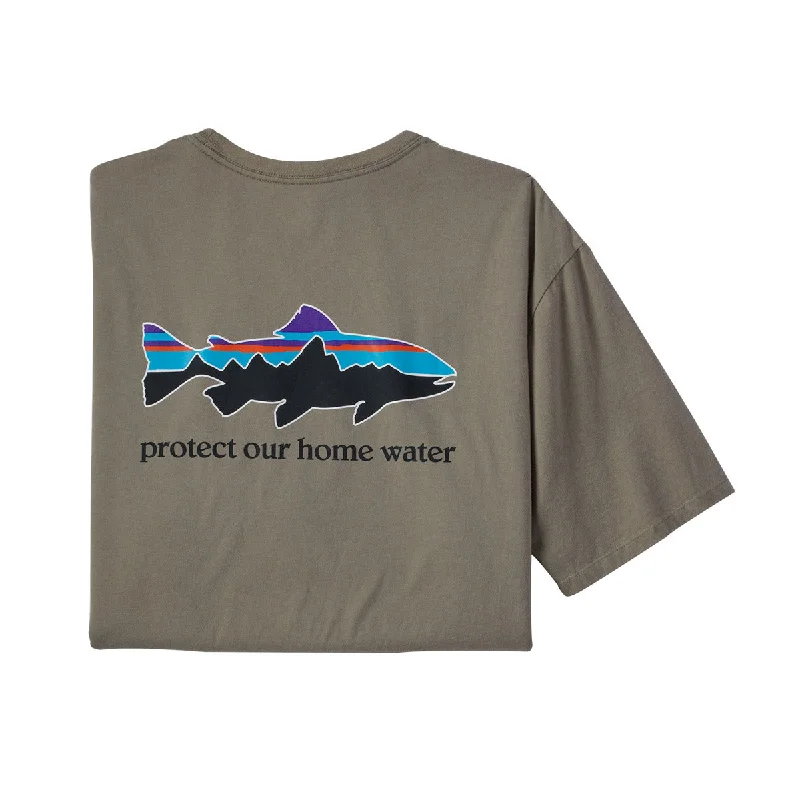 Men's printed Hawaiian t - shirts for tropical vacations Men's Home Water Trout Organic T-Shirt