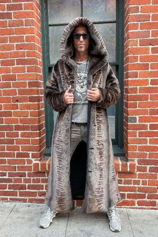 Camouflage men coats for outdoor enthusiasts and hunters Men's Long Desert Warrior Coat in "Bengal Fox"
