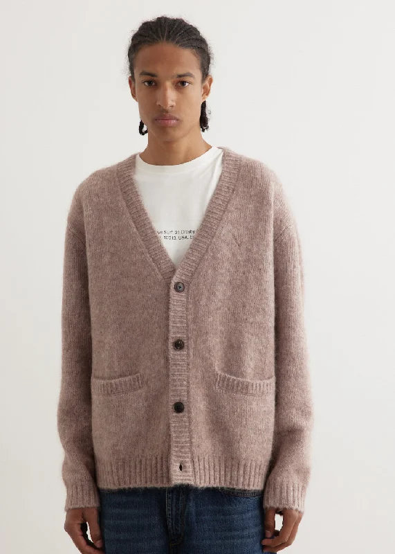Waterproof men coats with taped seams for heavy rain and snow days Michael Shaggy Wool Cardigan