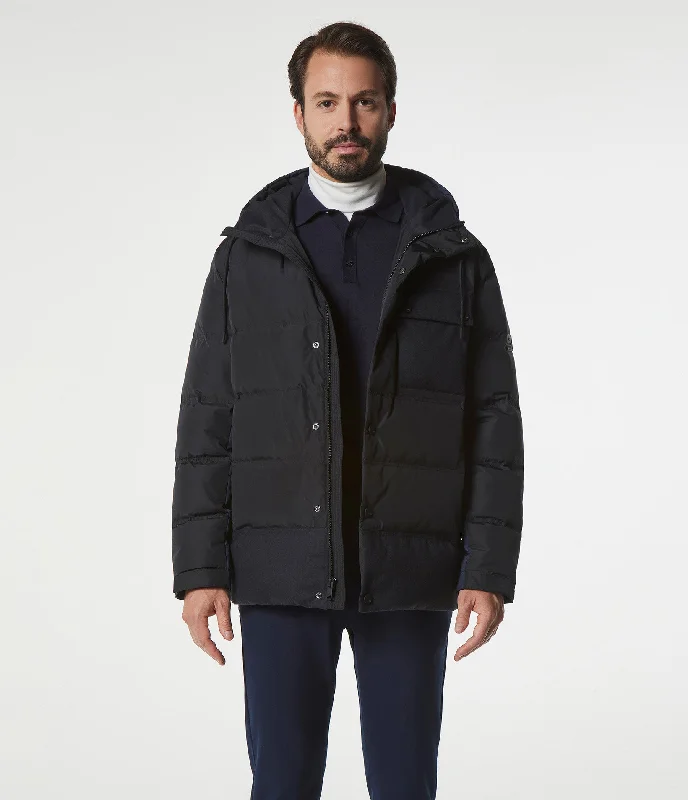 Lightweight men jackets made from recycled nylon for eco - friendly travel Halifax Hooded Jacket