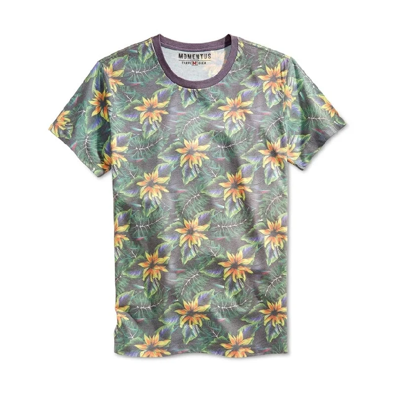 Men's UV - protection t - shirts for outdoor activities in the sun Momentus Mens Floral Graphic T-Shirt