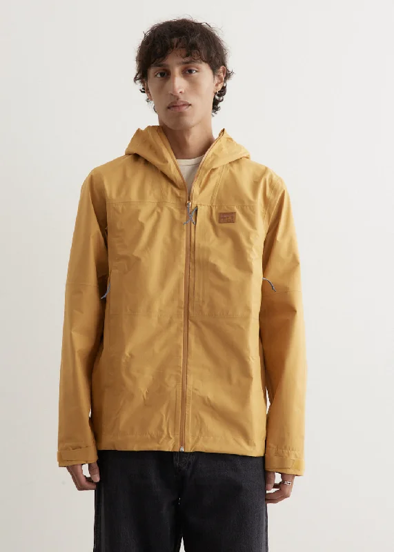 Men jackets with a zip - off sleeves to convert to a vest Boulder Fork Rain Jacket