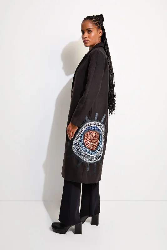 Men coats with a stand - up collar for a sleek and modern look Munga Coat