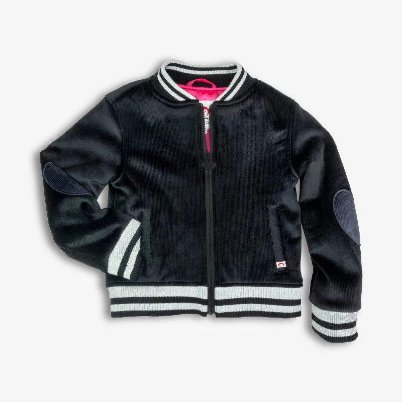 Men jackets with a zip - off sleeves to convert to a vest Nikki Bomber Jacket | Black
