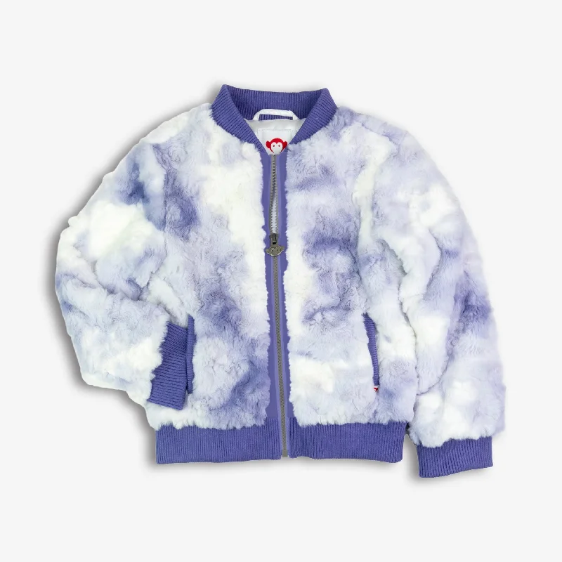 Lightweight men jackets made from recycled nylon for eco - friendly travel Nikki Bomber Jacket | Purple Lavender