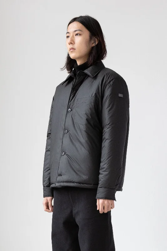 Men coats made of high - quality leather for a rugged and durable option PADDED SHIRT ATO