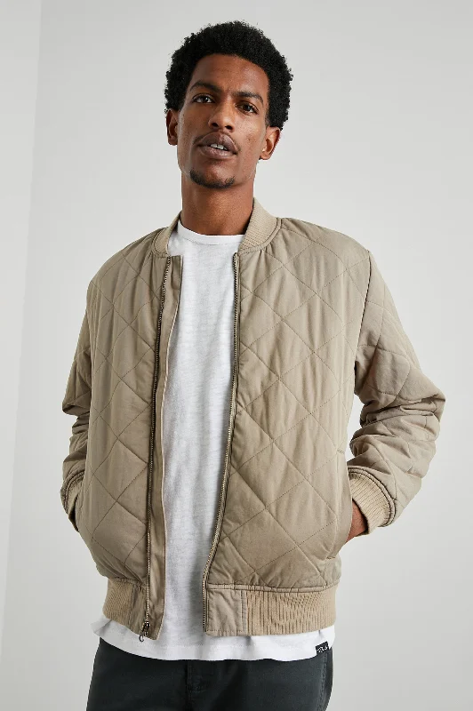 Windbreaker men jackets with UV protection for outdoor activities PENINSULA JACKET - VINTAGE KHAKI