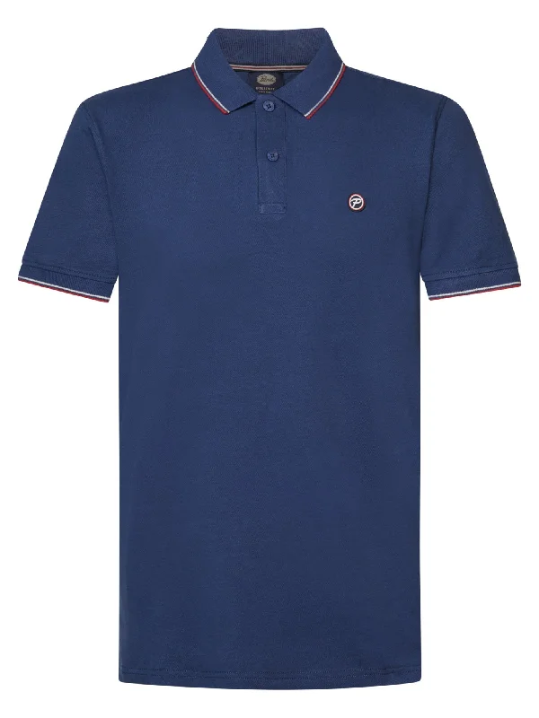 Men's quick - dry polo shirts for water sports activities Petrol Industries Tipped Pique Polo