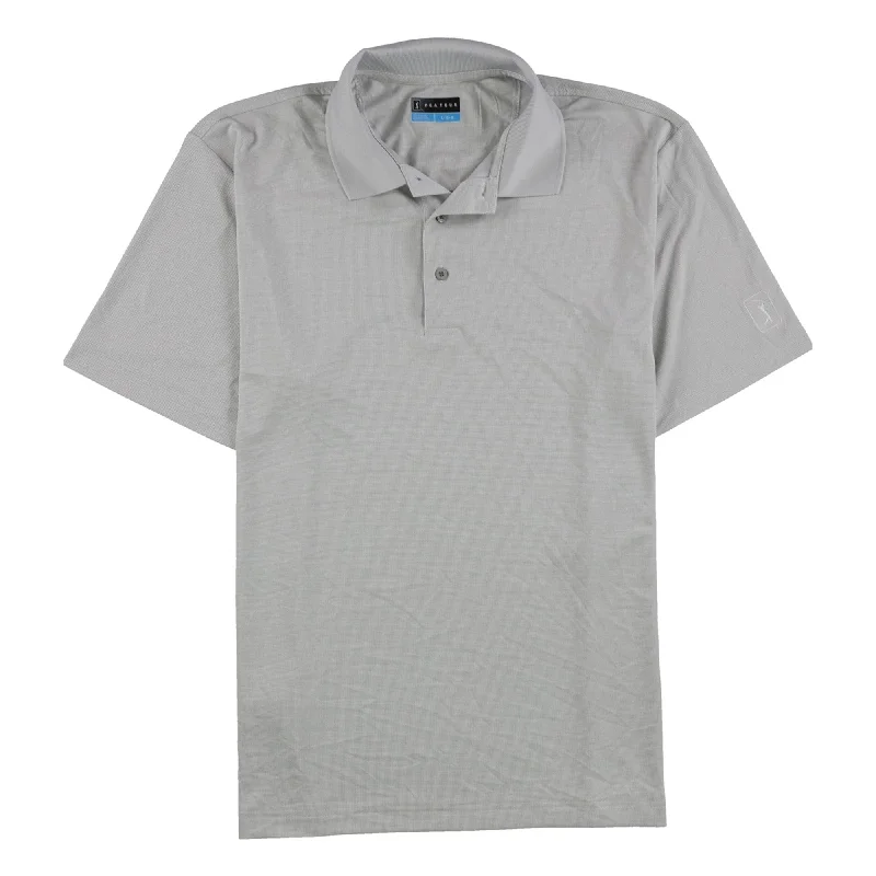 Men's lightweight performance polo shirts for tennis matches Pga Tour Mens Birdseye Rugby Polo Shirt
