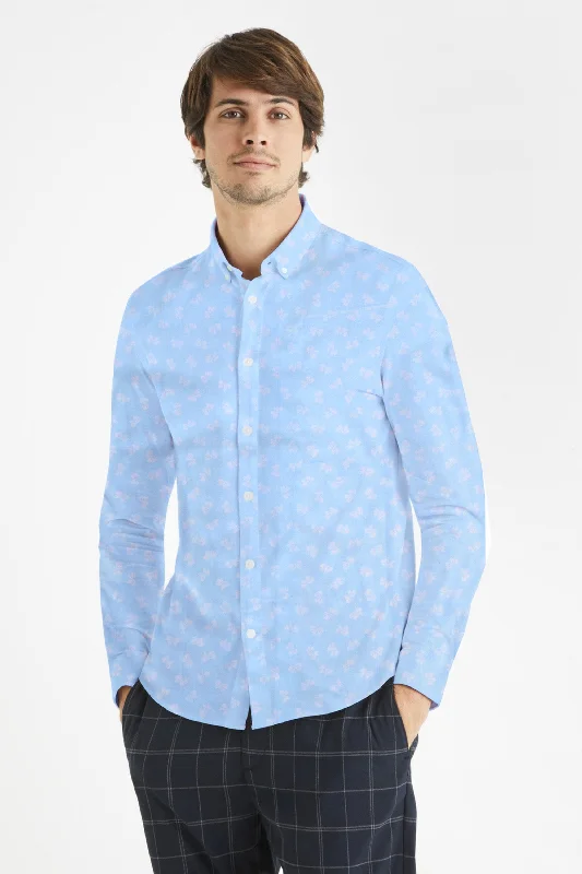 Men's formal - style silk blend polo shirts for special occasions Polo Republica Men's Bow Printed Casual Shirt