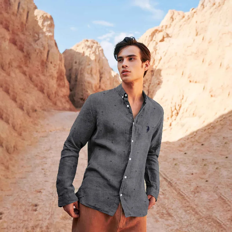 Men's color - block polo shirts with a bold fashion statement Polo Republica Men's Pony Embroidered Printed Design Casual Shirt