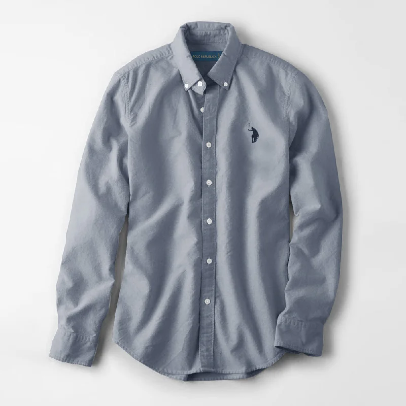 Men's high - collar polo shirts with a modern twist Polo Republica Men's Premium Pony Embroidered Plain Casual Shirt III