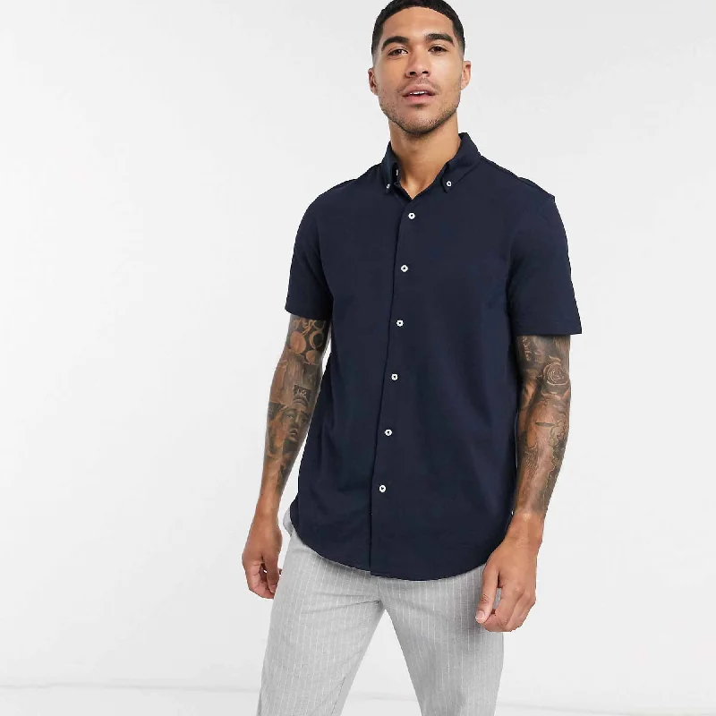 Men's long sleeve classic fit polo shirts with embroidered logos Polo Republica Men's Essentials Short Sleeve Pique Casual Shirt