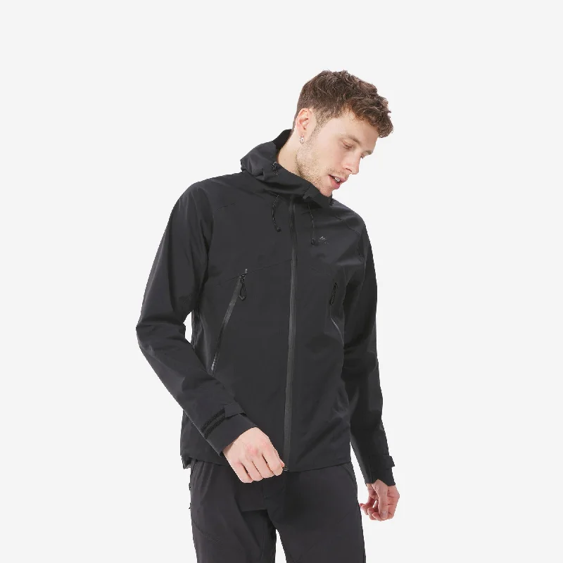 Checkered men jackets in a plaid pattern for a preppy appearance Quechua Men's Hiking Lightweight Waterproof Jacket MH500