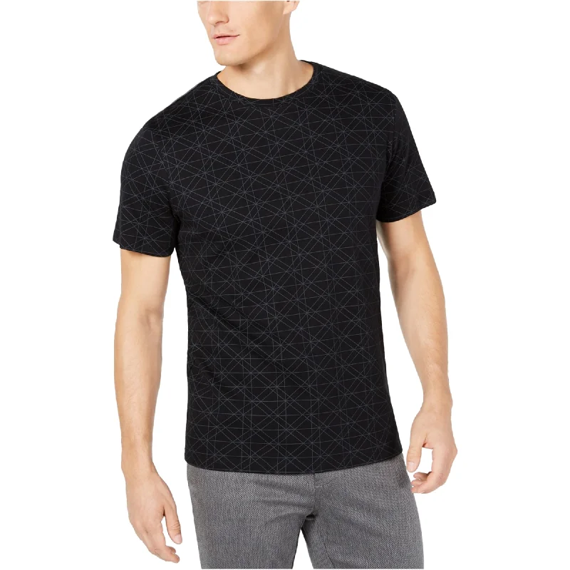Men's polo t - shirts with a contrast collar for a preppy look Ryan Seacrest Mens Geometric Basic T-Shirt
