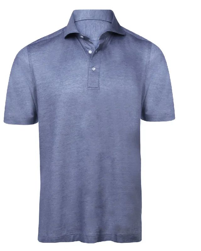 Men's antimicrobial polo shirts for odor - free daily wear Solid Steel Pique Polo
