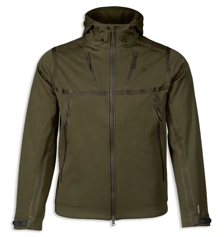 Hooded men jackets with a detachable faux - fur trim for added warmth Seeland Hawker Advance Jacket
