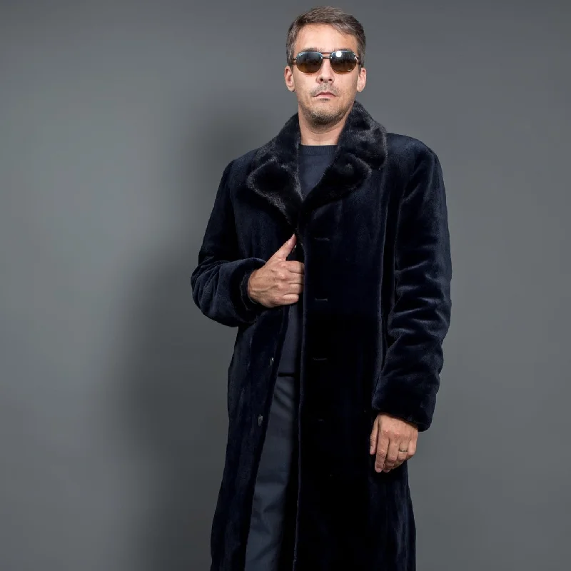 Men coats with a quick - drying feature for active lifestyles Shaved mink coat