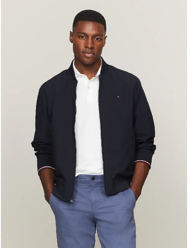 Men coats with a quilted pattern for added texture and warmth Tommy Hilfiger Men's Lightweight Water Resistant Bomber