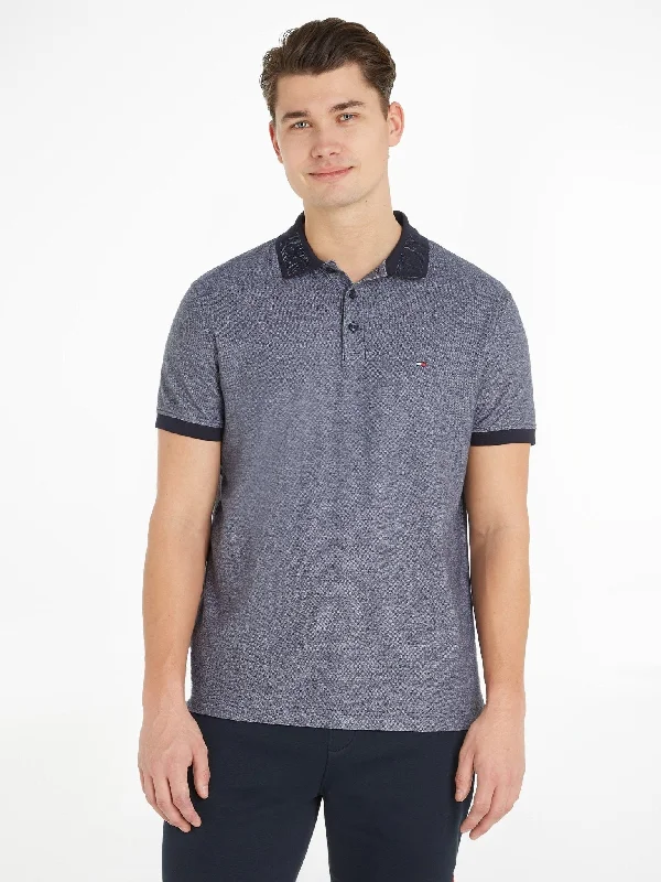 Men's UV - protected polo shirts for outdoor gardening Tommy Hilfiger Monotype Two Tone Polo