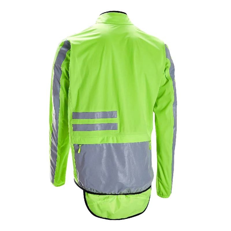 Corduroy men jackets in earthy tones for a rustic charm Triban RC500 High-Visibility Showerproof Cycling Jacket Men's