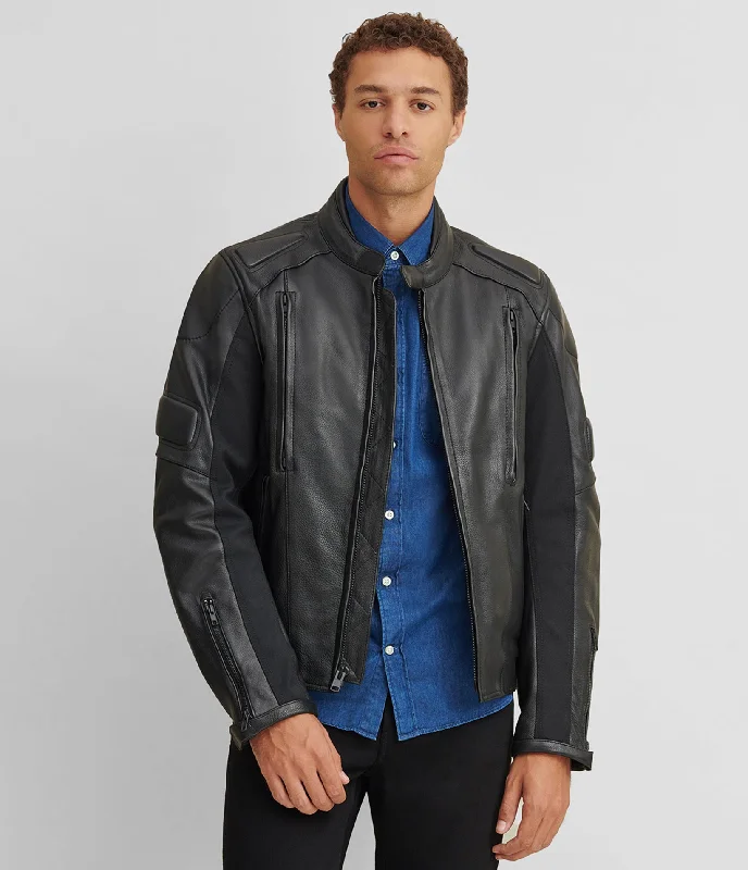 Waterproof men jackets with taped seams for heavy rain protection Blaise Padded Riding Jacket