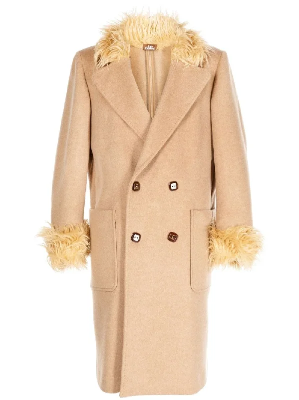 Men coats made from recycled materials for an eco - friendly choice Wool Double-Breasted Coat