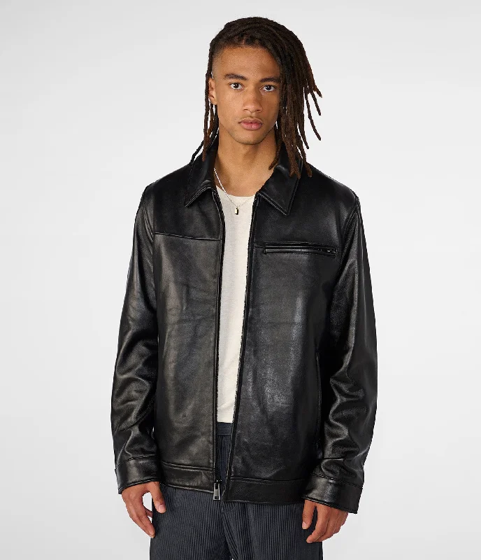 Denim men jackets with embroidered patches for a personalized touch Hunter Shirt Collar Jacket With Thinsulate