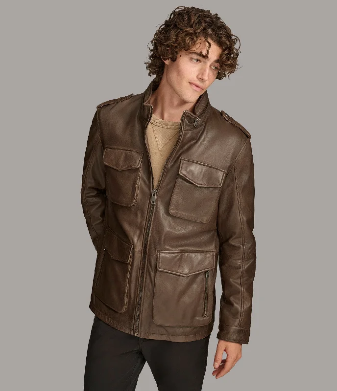 Fleece - lined men jackets for cold - weather commuting Cam Field Jacket