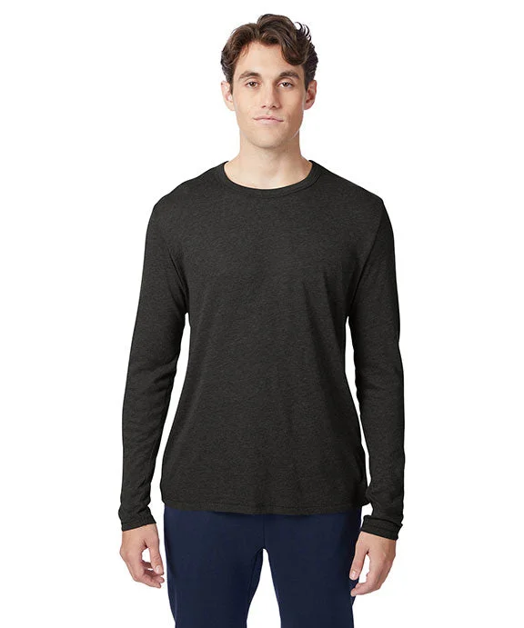 Men's lightweight long sleeve linen shirts for summer beach vacations 5100BP - Alternative Unisex Keeper Long-Sleeve Shirt | Charcoal Heather