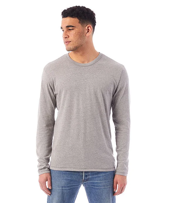 Men's long sleeve dress shirts with French cuffs for formal events 5100BP - Alternative Unisex Keeper Long-Sleeve Shirt | Smoke Grey