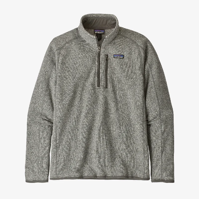Men's Chunky Knit Wool Pullover in Dark Gray for a Cozy Winter Look Patagonia Men's Better Sweater 1/4-Zip Fleece