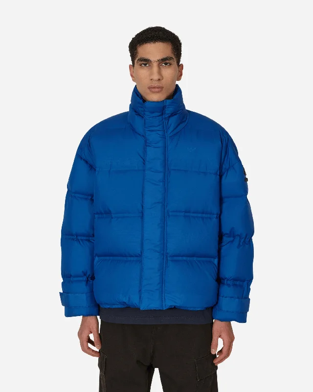 Men down jackets with multiple zippered pockets for secure storage Blue Version Oversized Down Puffer Jacket Blue