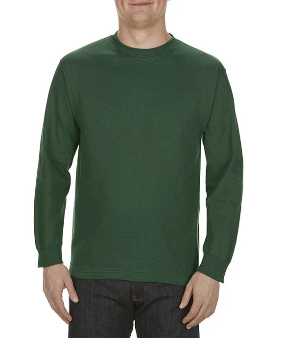 Men's long sleeve silk shirts in vibrant colors for a night out AL1304 - American Apparel Adult Long-Sleeve T-Shirt | Forest Green