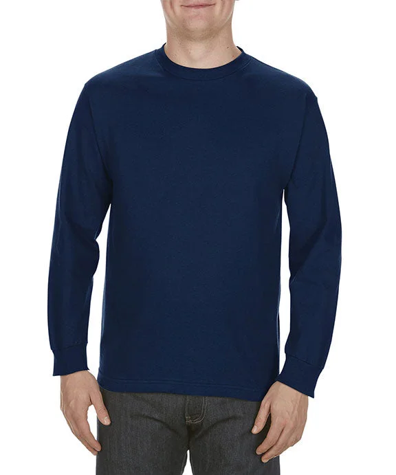 Men's long sleeve thermal shirts with thumbholes for extra warmth AL1304 - American Apparel Adult Long-Sleeve T-Shirt | Navy