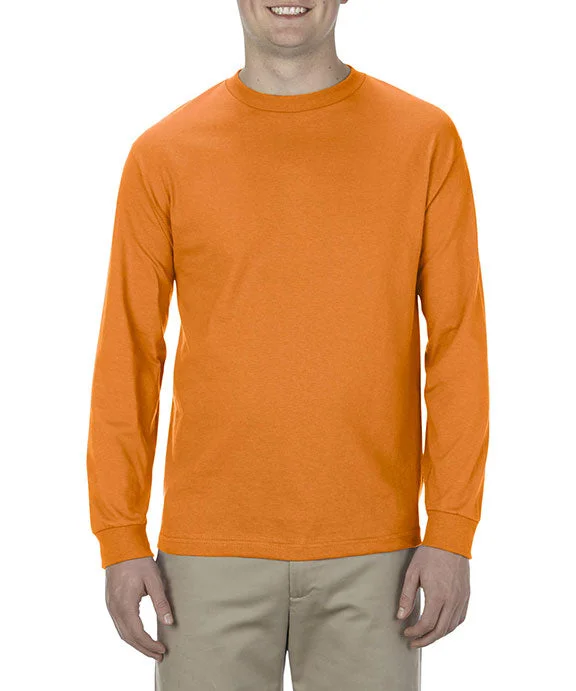 Men's waterproof long sleeve rain shirts for outdoor hiking in the rain AL1304 - American Apparel Adult Long-Sleeve T-Shirt | Orange