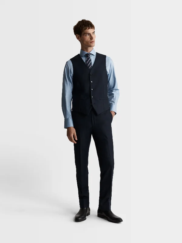 Velvet men waistcoats in rich jewel tones for a luxurious feel Aldgate Italian Luxury Slim Navy Waistcoat