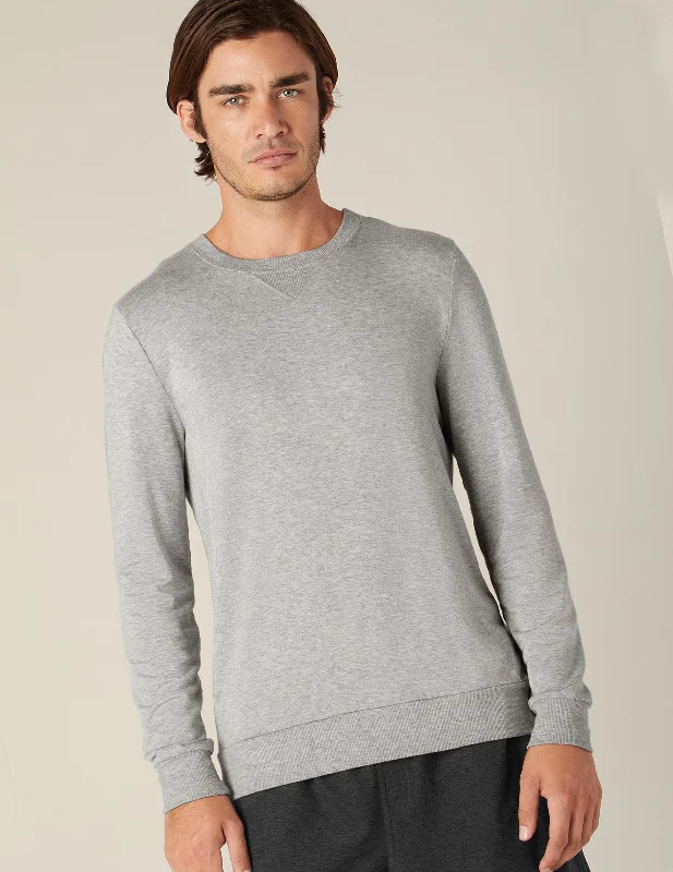 Regular Fit Men's Denim - Look Pullover in Blue for a Casual and Edgy Outfit Always Beyond Men's Crew Pullover