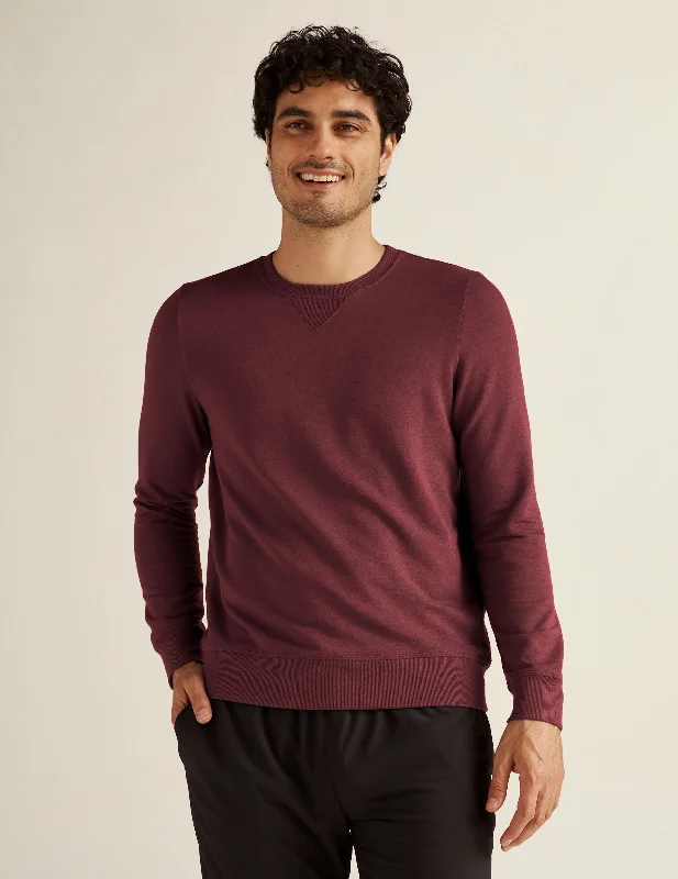 Men's Chunky Knit Wool Pullover in Dark Gray for a Cozy Winter Look Always Beyond Men's Crew Pullover